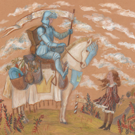 Иллюстрация к лит.сказке Л.Кэрролла "Алиса в Зазеркалье"