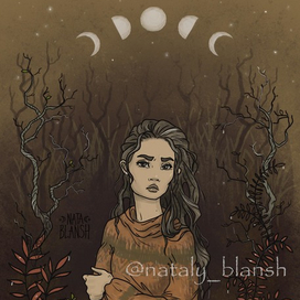 Фазы луны (растущая луна)