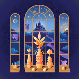 Сказочный вид из окна