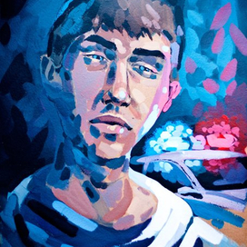 Портрет на д/р другу