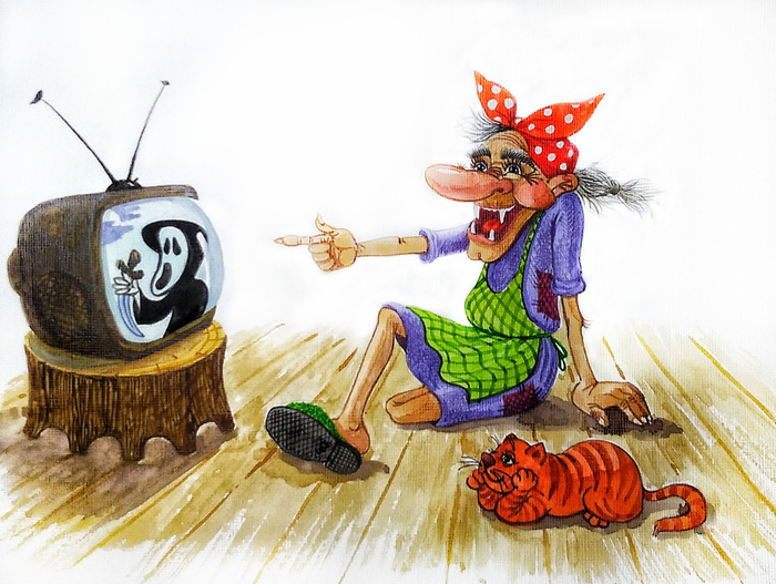 Бабушку ничем не испугать!