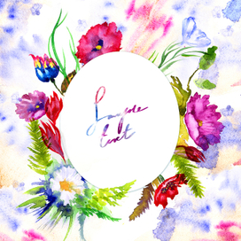 Красочная открытка 