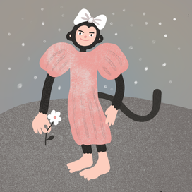 Мартышка снежная