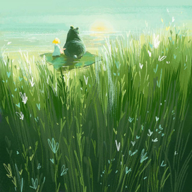 Теплое - теплое солнце.