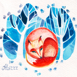 лисичка спит