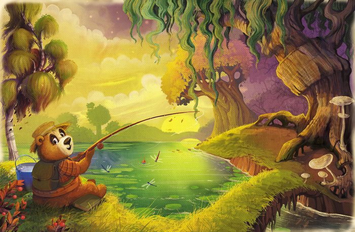 1. Иллюстрация к произведению Е. Матюшкиной "Мой милый Медвежик"