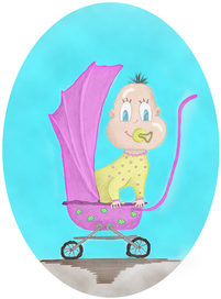 Девочка в коляске