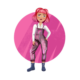 Мультяшная девочка