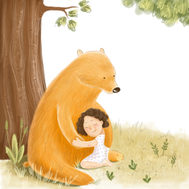 Девочка с медведем