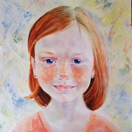 Портрет рыжей девочки