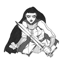 воинственная девушка