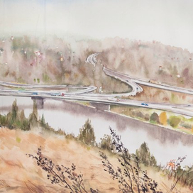 Магистраль, окраины Праги.