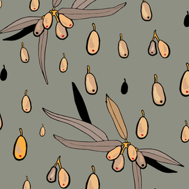 Векторные иллюстрации, бесшовные принты. 