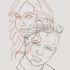 Линейный портрет #3