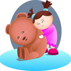 Girl with bear