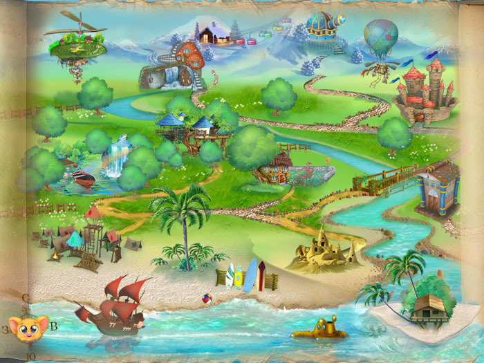 карта сказочного мира