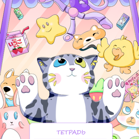тестовый дизайн тетради "sweet cat shop"