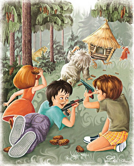 Иллюстрация. "Приключения Димы, Лёши и Али" Барчук А.Д.