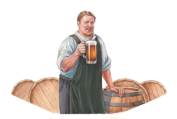 Иллюстрация для этикетки пива