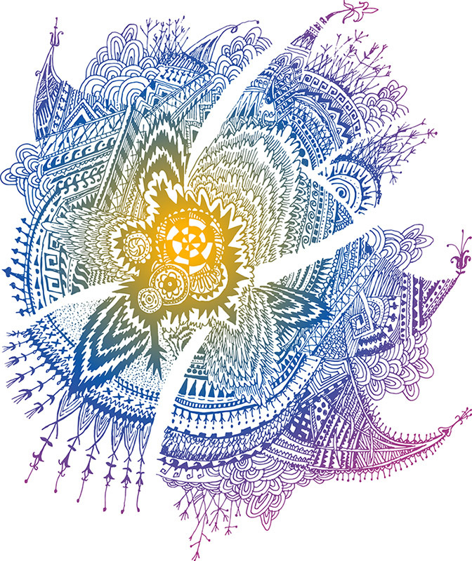 Zentangle стремится к Art Brut