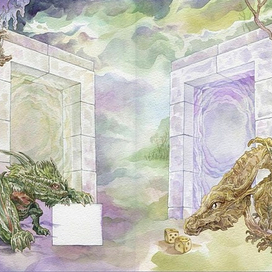 ...для обложки к "Мерцанию Эльфийского Портала"