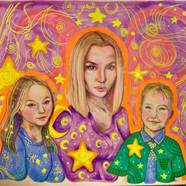 custom-made family illustration