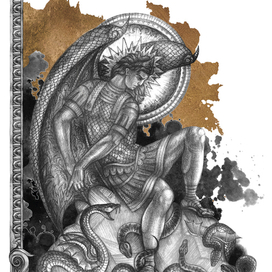 Иллюстрация для книги "Потерянный рай" Дж. Мильтона