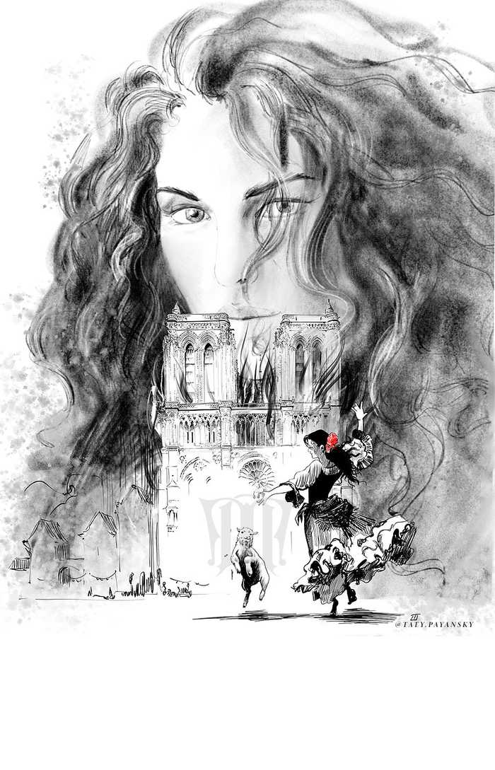 Нотре-Дам-де-Пари в огне....