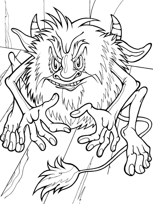 Домовой(раскраска)