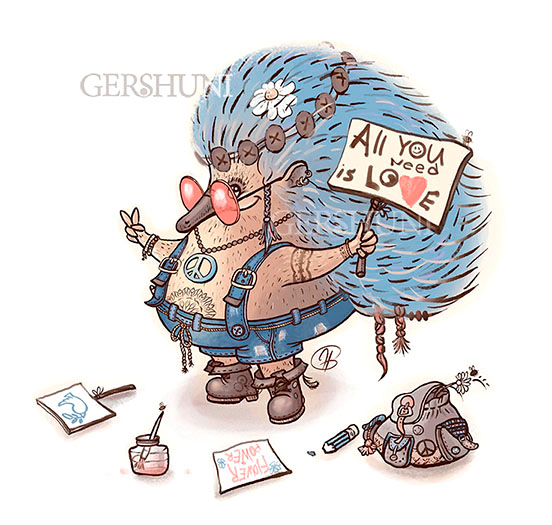 Персонаж хиппи