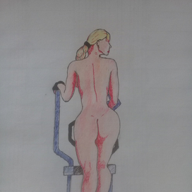 Девушка занимается 