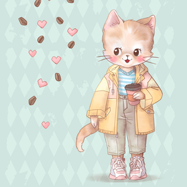 Coffee cat