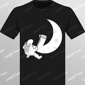 Принт космонавт 