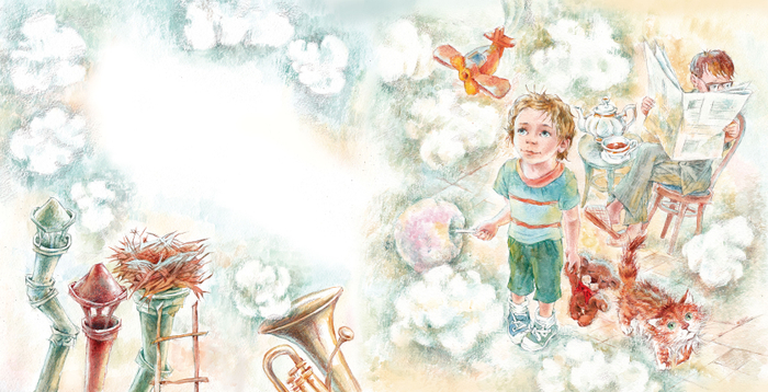 Облака трубы делают