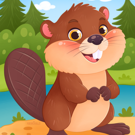 Иллюстрация для детских пазлов 