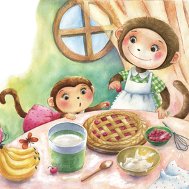 Банановый пирог