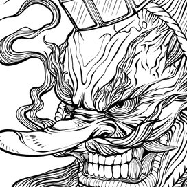 Иллюстрации для книги "Учимся писать с Ёкай!"