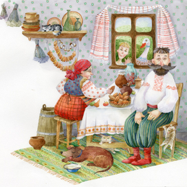 Дома у бабушки и дедушки