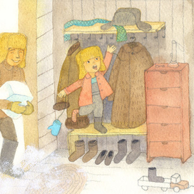 Книжка-картинка Зима (на Севере, Времена года)