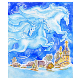 Книга " Звонарь Федя " . Иллюстрация . 