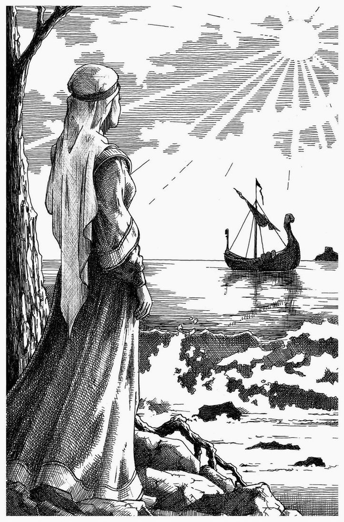 Царица Елена на морском берегу