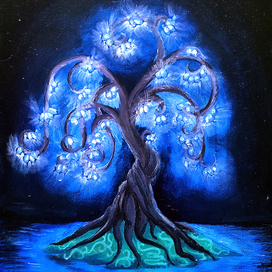 Древо жизни, х/м, 2022 г.
