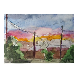 Улицы на закате