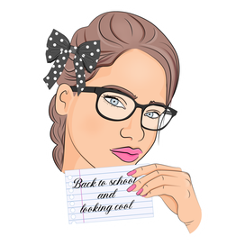 Pretty schoolgirl. Back to school.