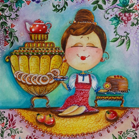 Дама с самоварчиком