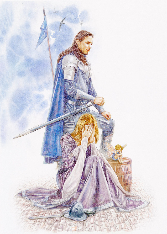 принц Пелинор, принцесса Эвейна и эльфы