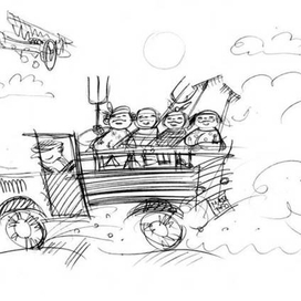 Эскиз к мультфильму