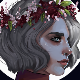 Among the beauty of flowers.