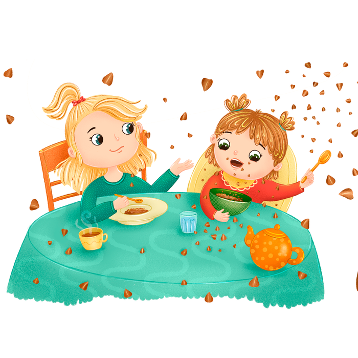 Иллюстрация из книжки "Лисенок и Пося"