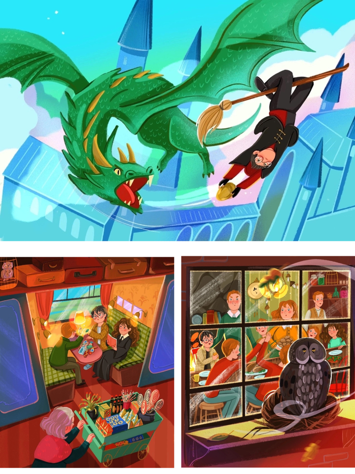 Иллюстрации по Гарри Поттеру